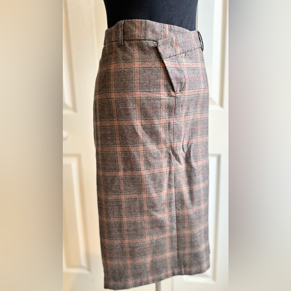L.A.M.B. Gwen Stefani Made in JAPAN Wool Plaid Pencil Skirt 8 runs small (4 - 6) - Picture 5 of 16